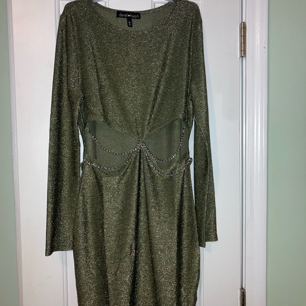 GRAY shiny dress